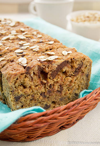 istock Healthy oatmeal cake with walnuts and chocolate 493970106