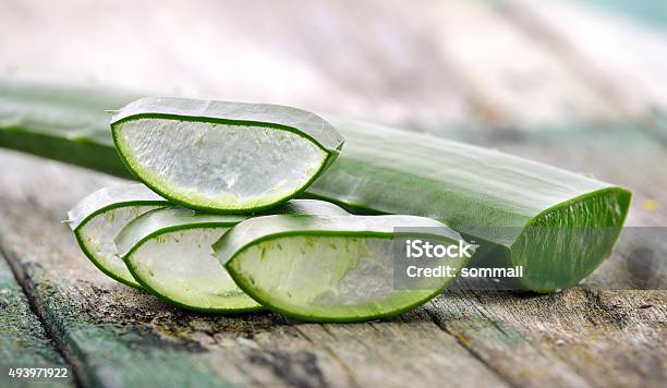 Aloe Vera Use In Spa For Skin Care Stock Photo - Download Image Now - 2015, Aloe, Close-up