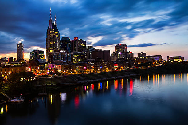 istock Nashville, Tennessee skyline at sunset. 493972406
