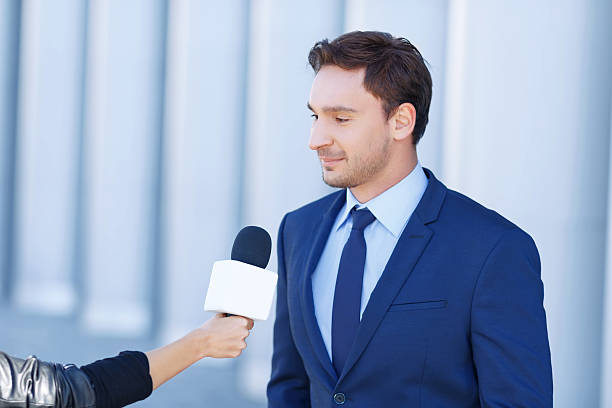 istock Young businessman is being interviewed 493973860