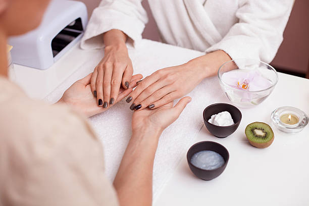 istock Moisturizing procedure for skin at beauty salon 493974898