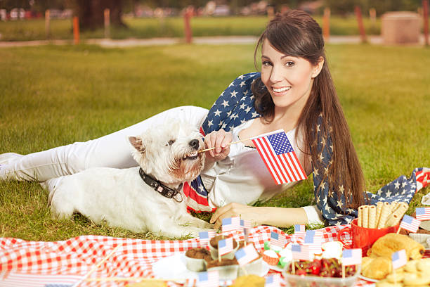 istock Fourth of July picnic. 493978811