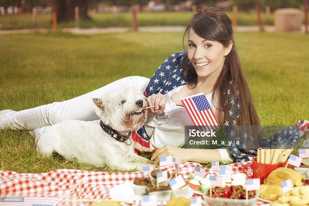 4 de julho de piquenique. - Foto de stock de Piquenique royalty-free