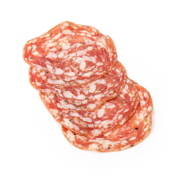 istock Italian pork salami. 493979391