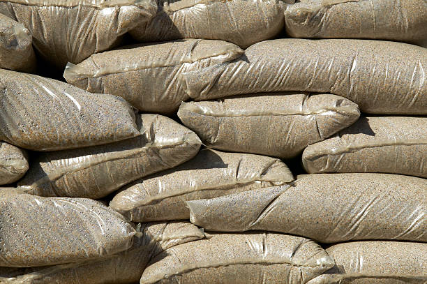 istock Packaged sand in plastic bags detail 493980019
