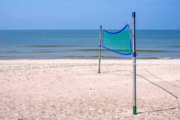 Beach-Volleyball field at a beach
