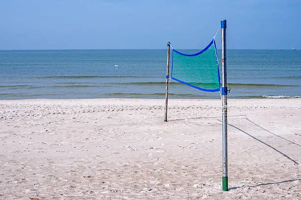 Beach-Volleyball field at a beach