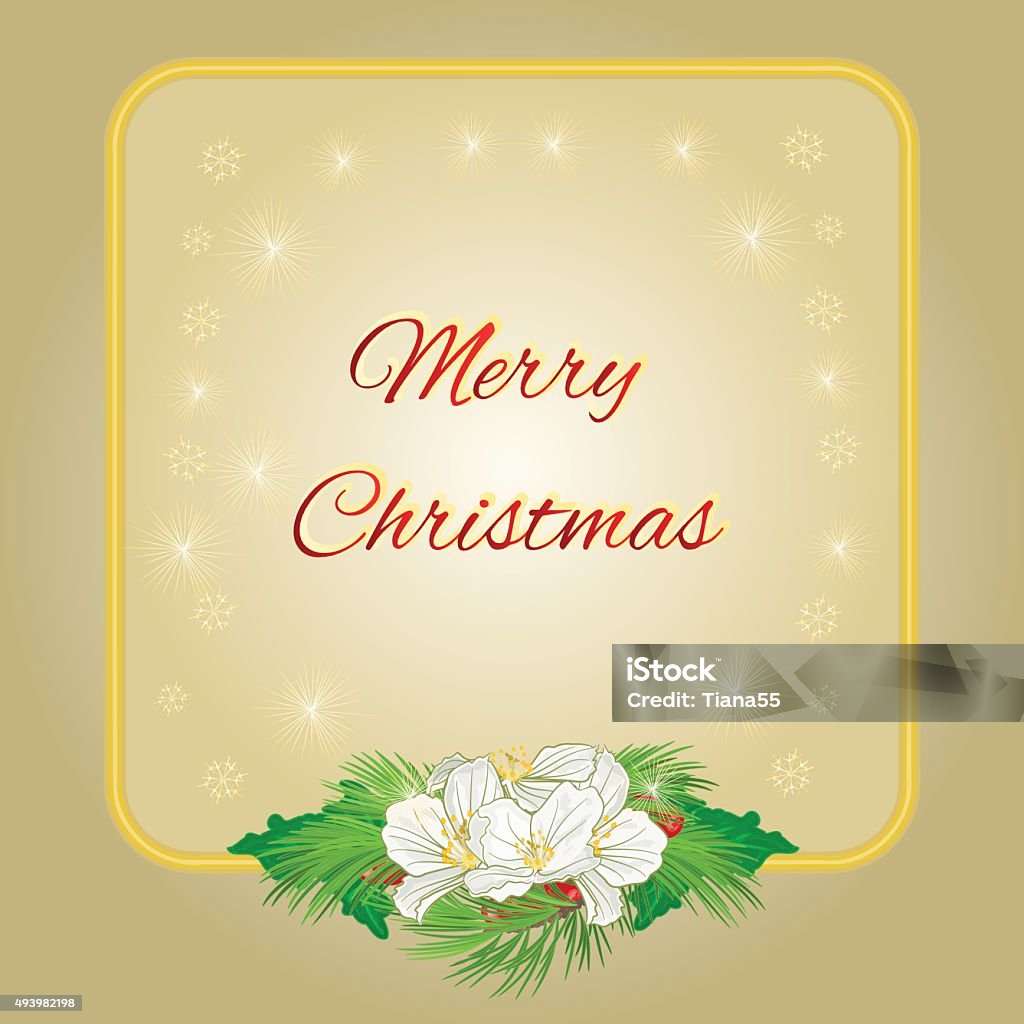 Ilustración de Feliz Navidad Marco Con Flores Y Holly Vector De Jazmín y más Vectores Libres de Derechos de 2015 - iStock Ilustración de Feliz Navidad Marco Con Flores Y Holly Vector De Jazmín y más Vectores Libres de Derechos de 2015 - iStock