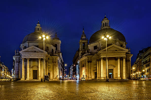 istock Twin Churches of Piazza del Popolo, Rome 493983337