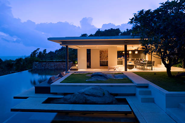 istock Island villa vacation home with swimming pool 493983483