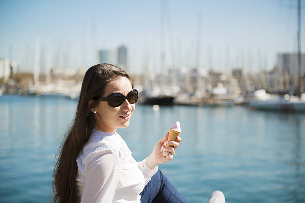 istock Woman on pier 493983957