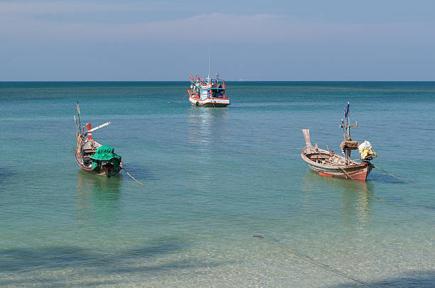 istock Three fishing boats 493984217