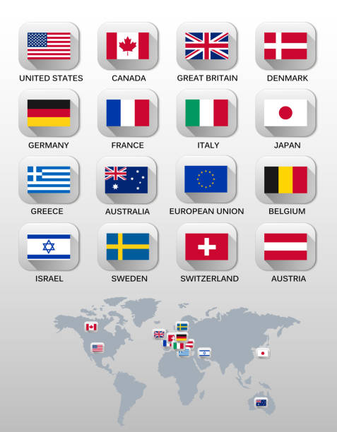 Vector illustration of flags Flags of different countries. Vector. настойка восковой моли инструкция по применению отзывы stock illustrations