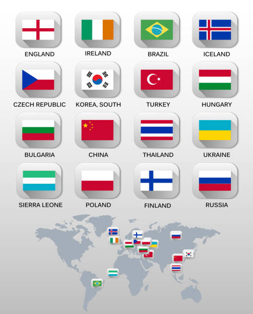Flags of different countries. Vector. Flags of different countries. Vector. екстрасенси про україну 2022 stock illustrations