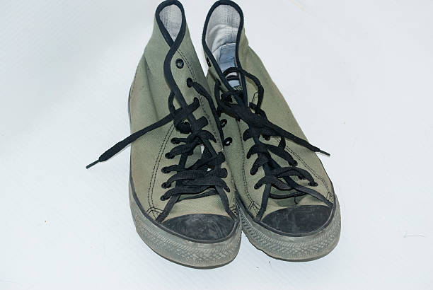 istock vintage shoes on white background 493992804