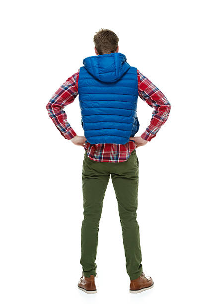 istock Rear view of hipster standing 493994046