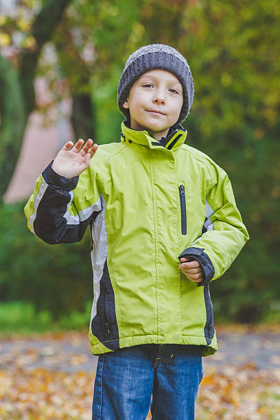 istock Little boy in the nature in fall 493995984