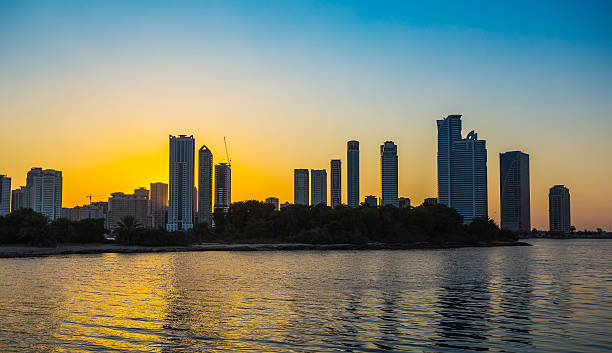 istock Skyscrapers in Sharjah city.UAE. 493996042