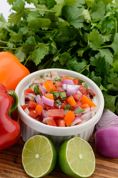 istock Pico de Gallo Salsa and Fresh Vegetables 493997349