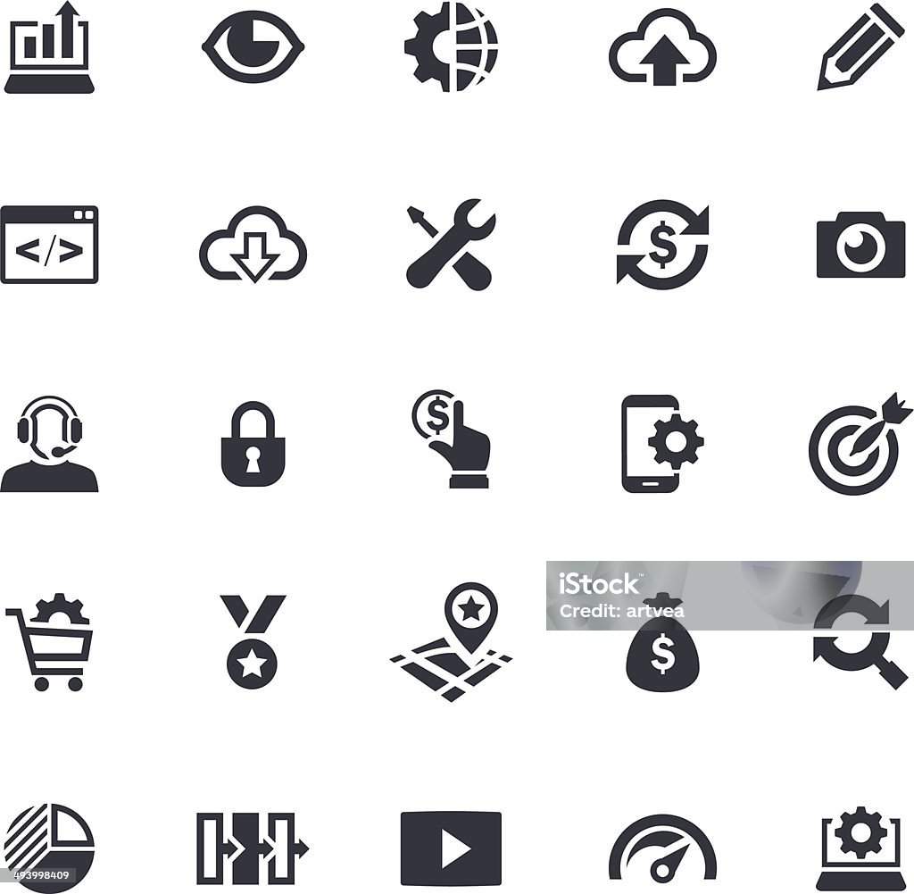 SEO Icon-Set - Lizenzfrei Paket Vektorgrafik