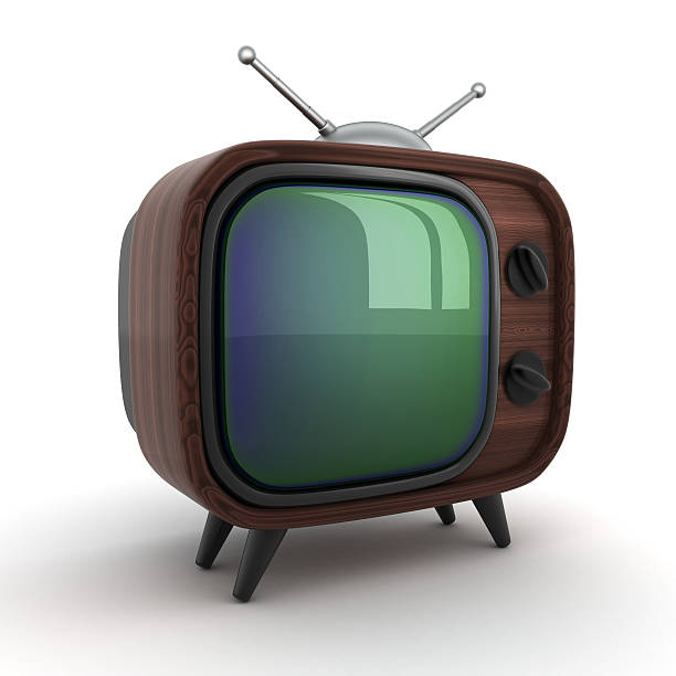 istock Old wooden TV 493998447