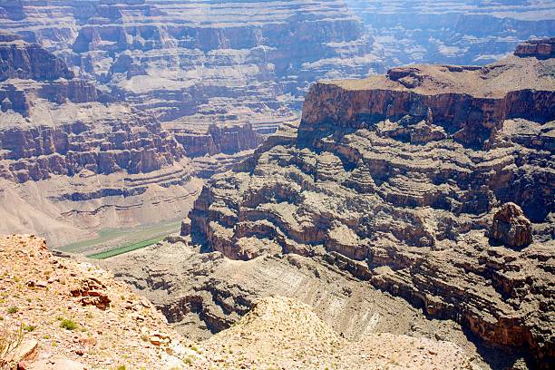 View of the Grand Canyon, Arizona from Guano Point, a popular vantage point on the West Rim of the Canyon.
