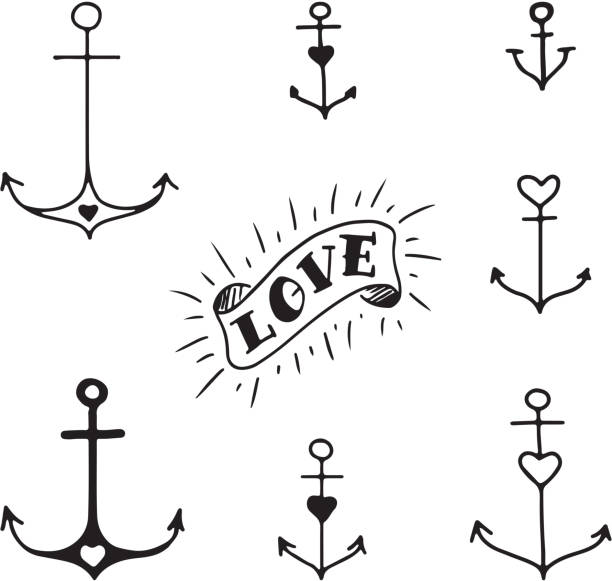 180+ Drawing Of A Anchor Tattoo Outline Stock Illustrations, Royalty ...