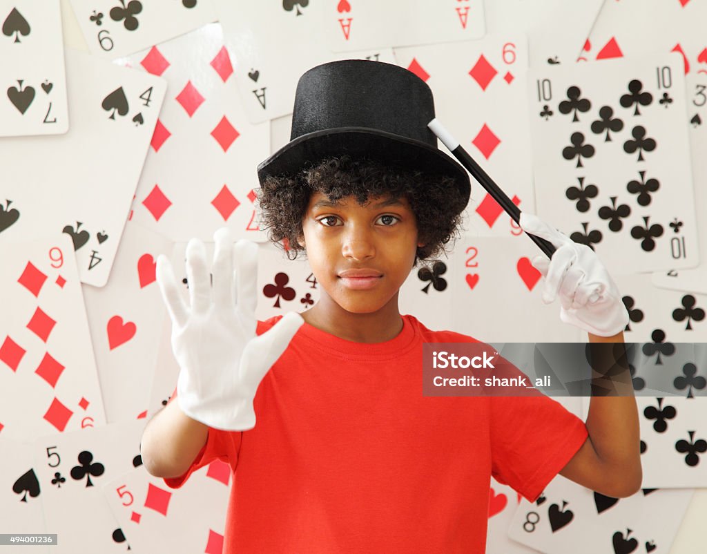 young magician with magic wand young magician Magician Stock Photo