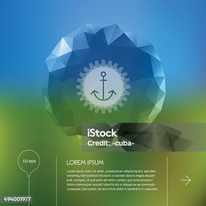 istock Abstract anchor background 494001977