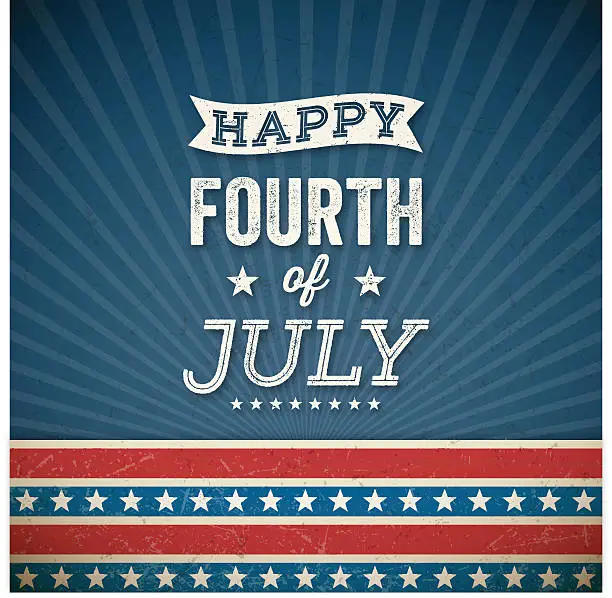 Vector illustration of Fourth of July Background