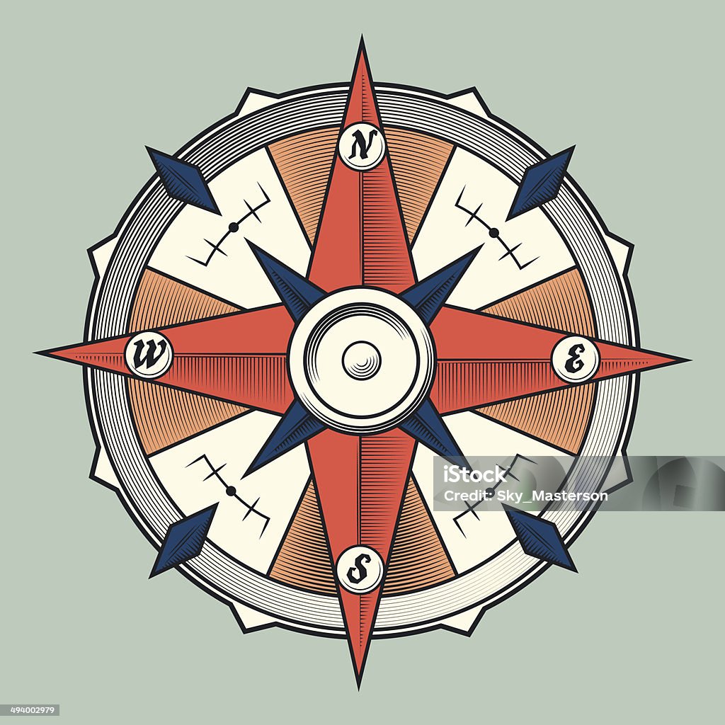 Kompas Design Kompas Vintage Ilustrasi Stok - Unduh Gambar Sekarang - Arah - Konsep ...