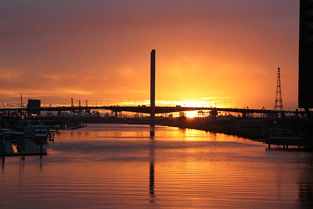 istock Sunset over Bolte Bridge Melbourne 494002989