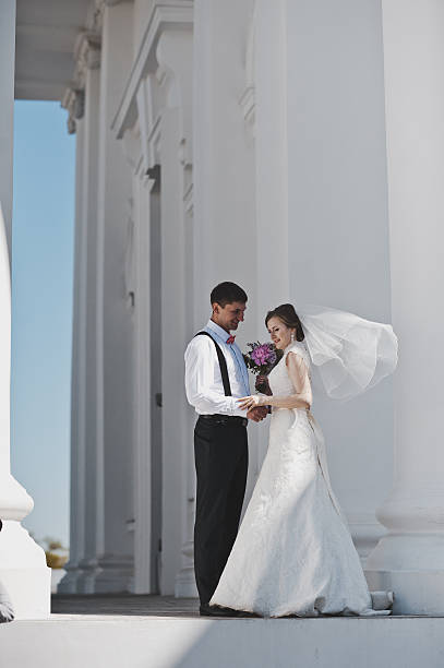 istock The bride and groom embrace on 494003272