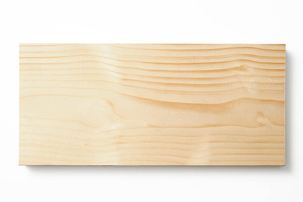 istock Isolated shot of wood plank on white background 494003323