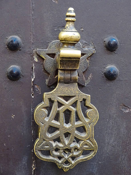 istock old metal door handle / knob - oriental decoration 494004146