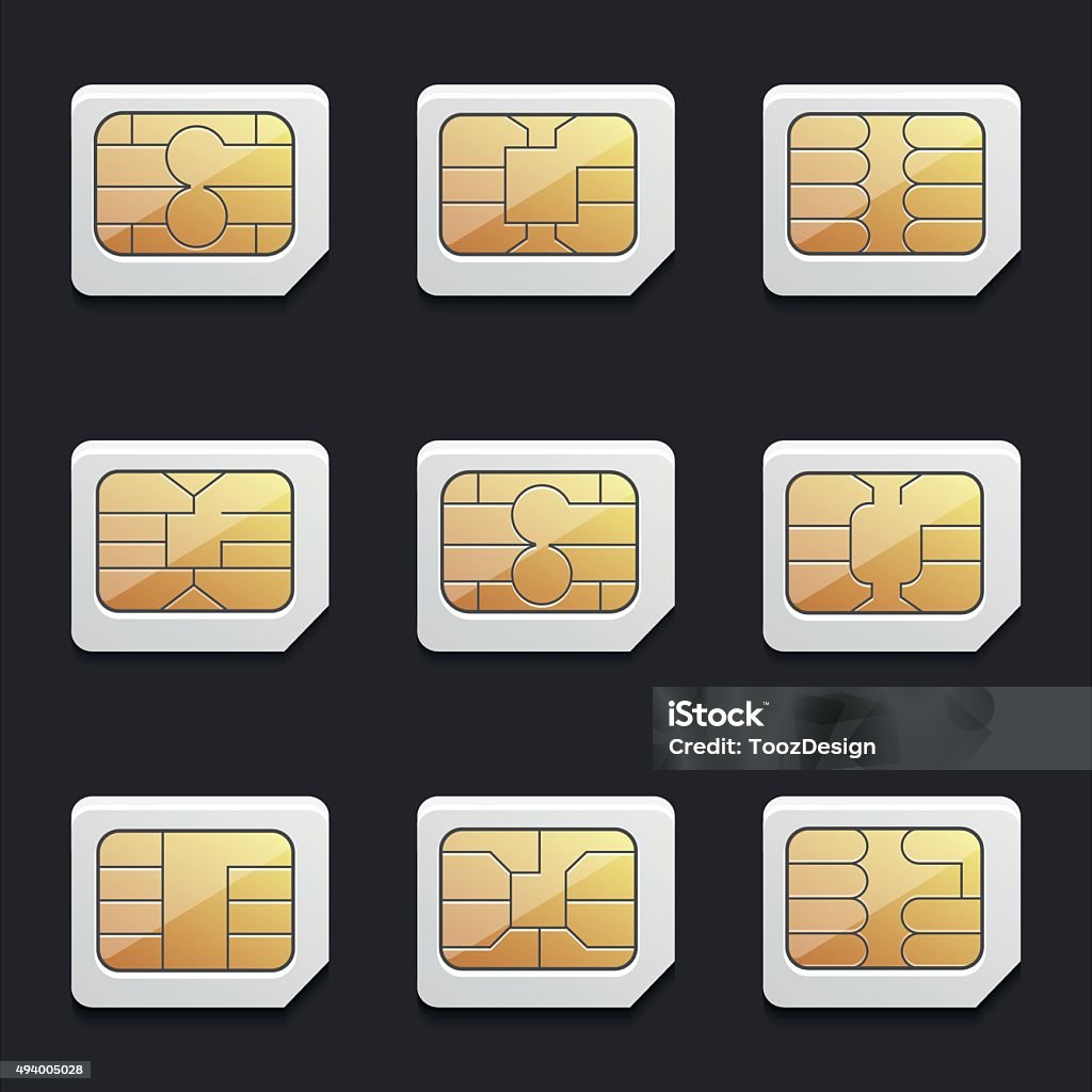 Logo Micro Sim Card Nanomicrosimset01 Stock Illustration - Download Image Now - Equipment ...