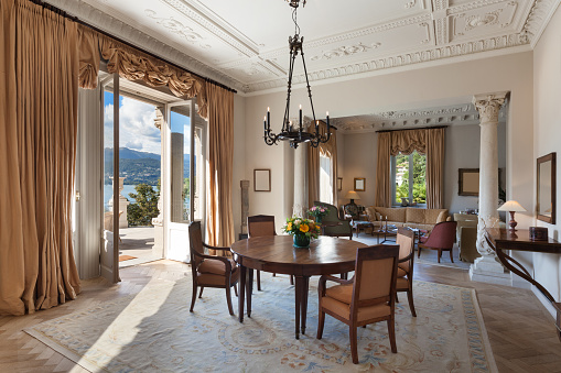 Interior, luxury living room
