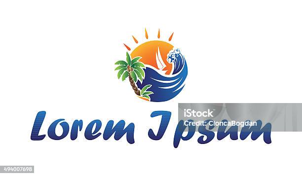 Icon Beach And Recreational Activities Stock Illustration - Download Image Now - 2015, Abstract, Animal Markings