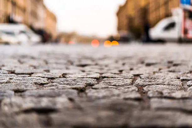 Photo of City central square paved with stone