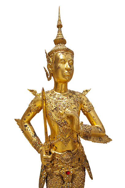 istock Statue of a golden kinnara 494028958