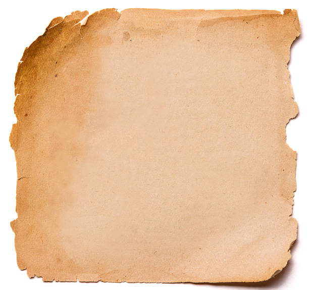 istock old paper grunge texture, empty yellow page white  isolated 494030424