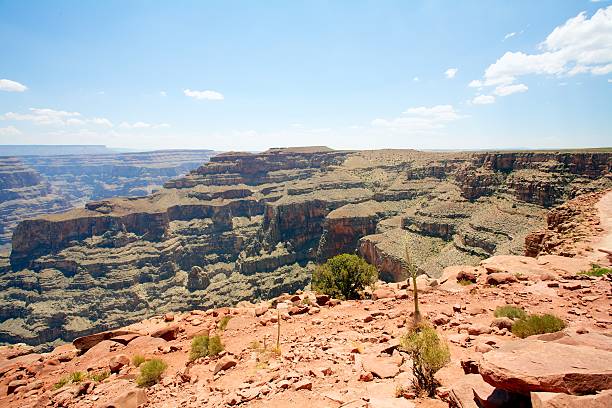 View of the Grand Canyon, Arizona from Guano Point, a popular vantage point on the West Rim of the Canyon.
