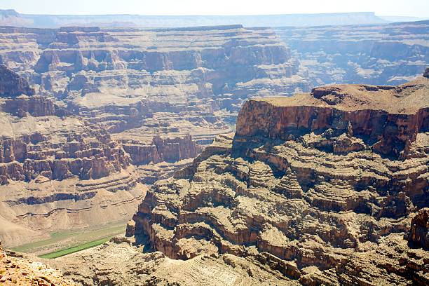 View of the Grand Canyon, Arizona from Guano Point, a popular vantage point on the West Rim of the Canyon.