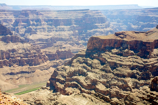 The Ooh Aah Point, South Kaibab Trail, Grand Canyon National Park at sunset