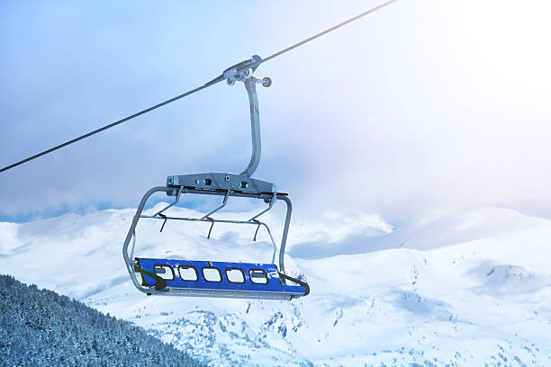 istock Ski lift chair 494035837