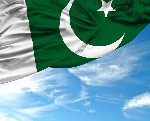 istock Pakistan waving flag on bad day 494037140