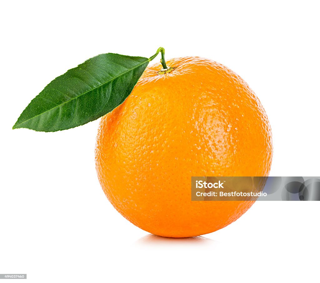 Orange fruit isolated on a white background. Orange - Fruit Stock Photo