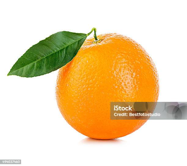 Orange Fruit Isolated On A White Background Stock Photo - Download Image Now - Orange - Fruit, Fruit, White Background