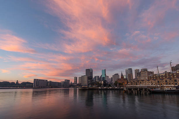 istock Sunrise at Sydney city 494037769