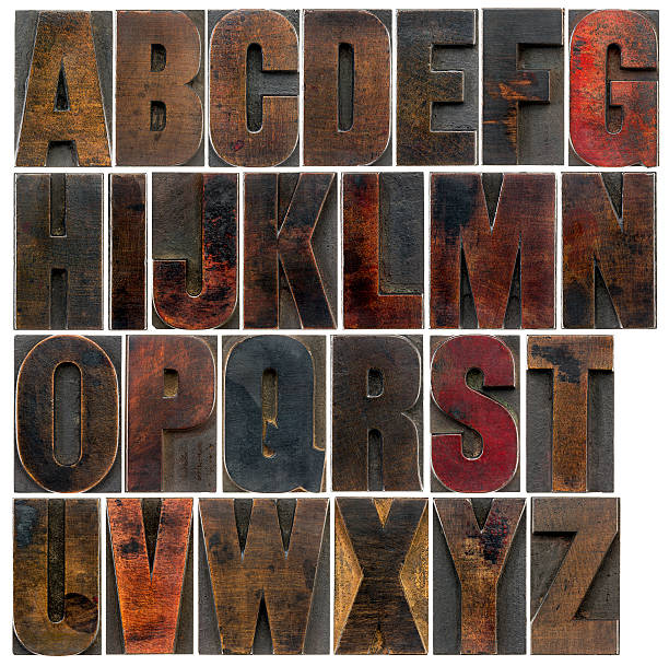 istock alphabet in old dark wood type 494037869